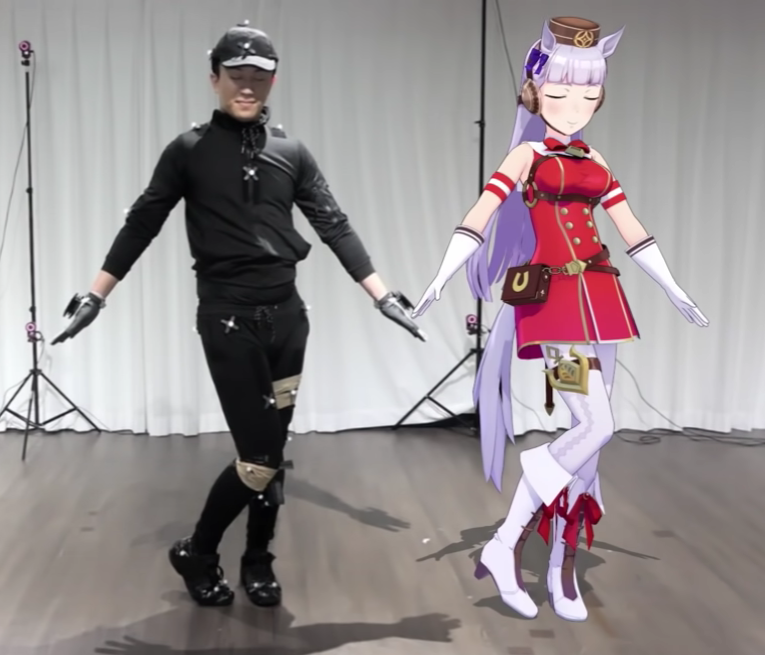 Motion Capture of Anime Girl