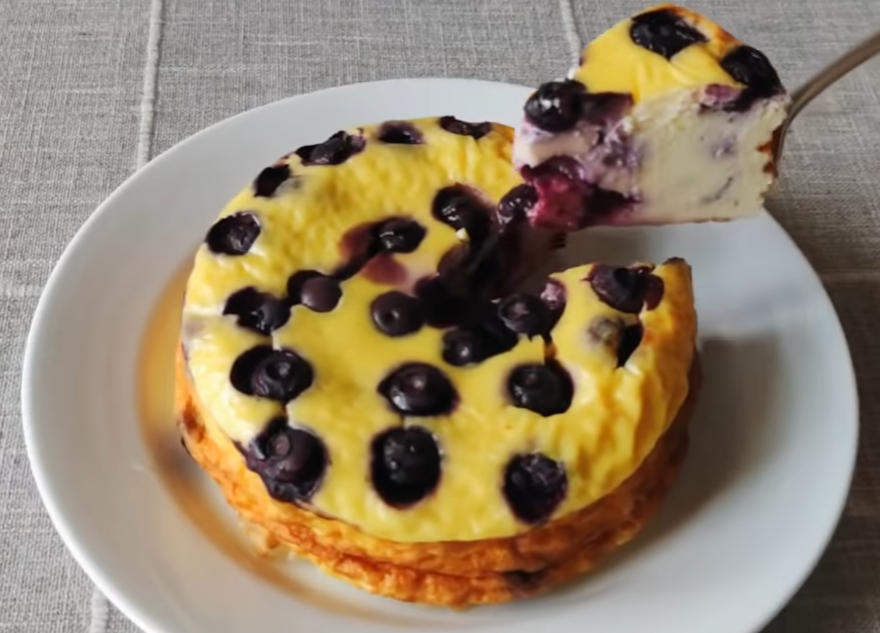 Blueberry Yogurt Cake: No Added Sugar, No Oil, No Flour / Gluten Free Recipe