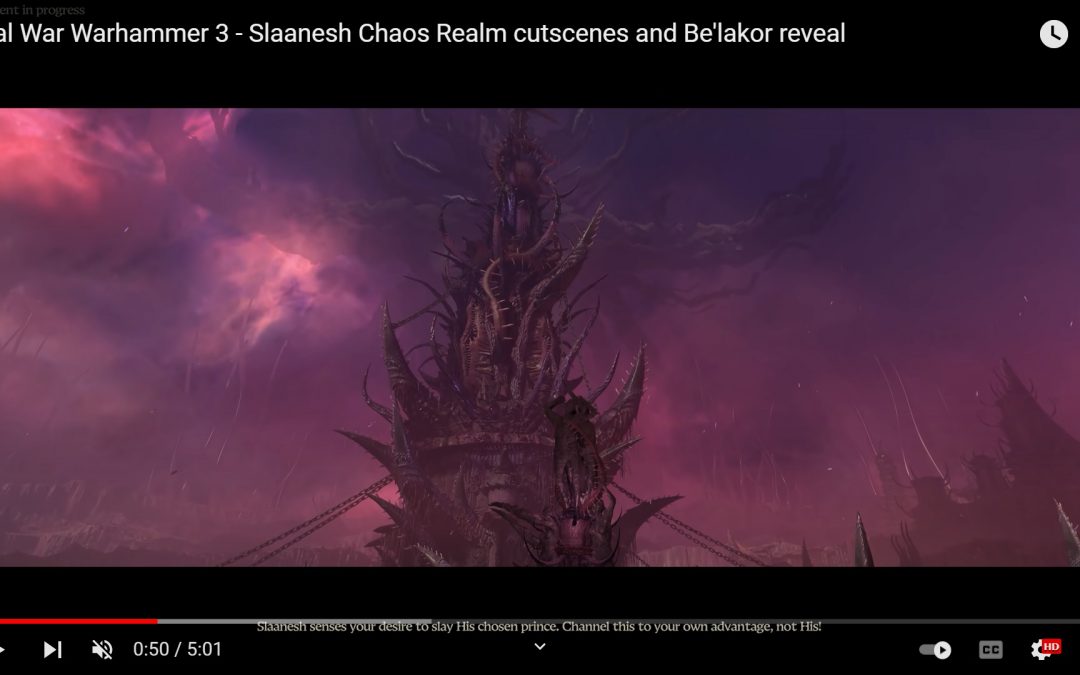 Slaanesh Chaos God from Warhammer Fantasy 30K 40K