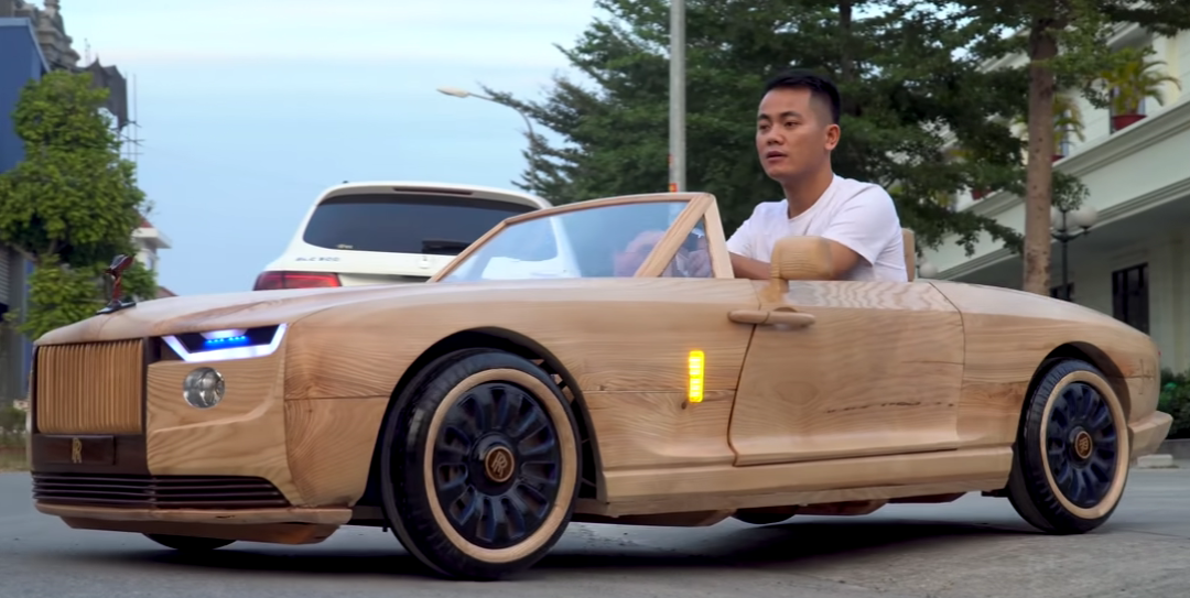 Dad Builds a Custom Rolls Royce Toy Car for his Son